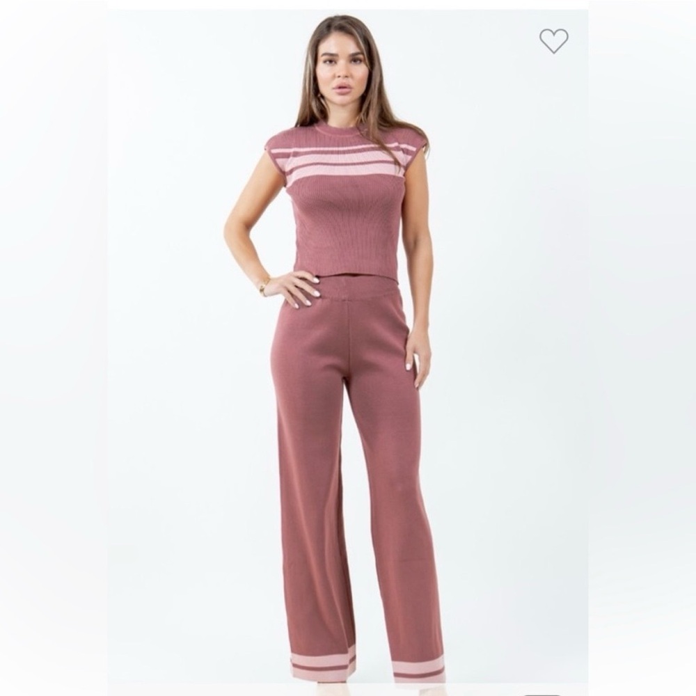 ⭐️⭐️Chic Mauve Knit Set
